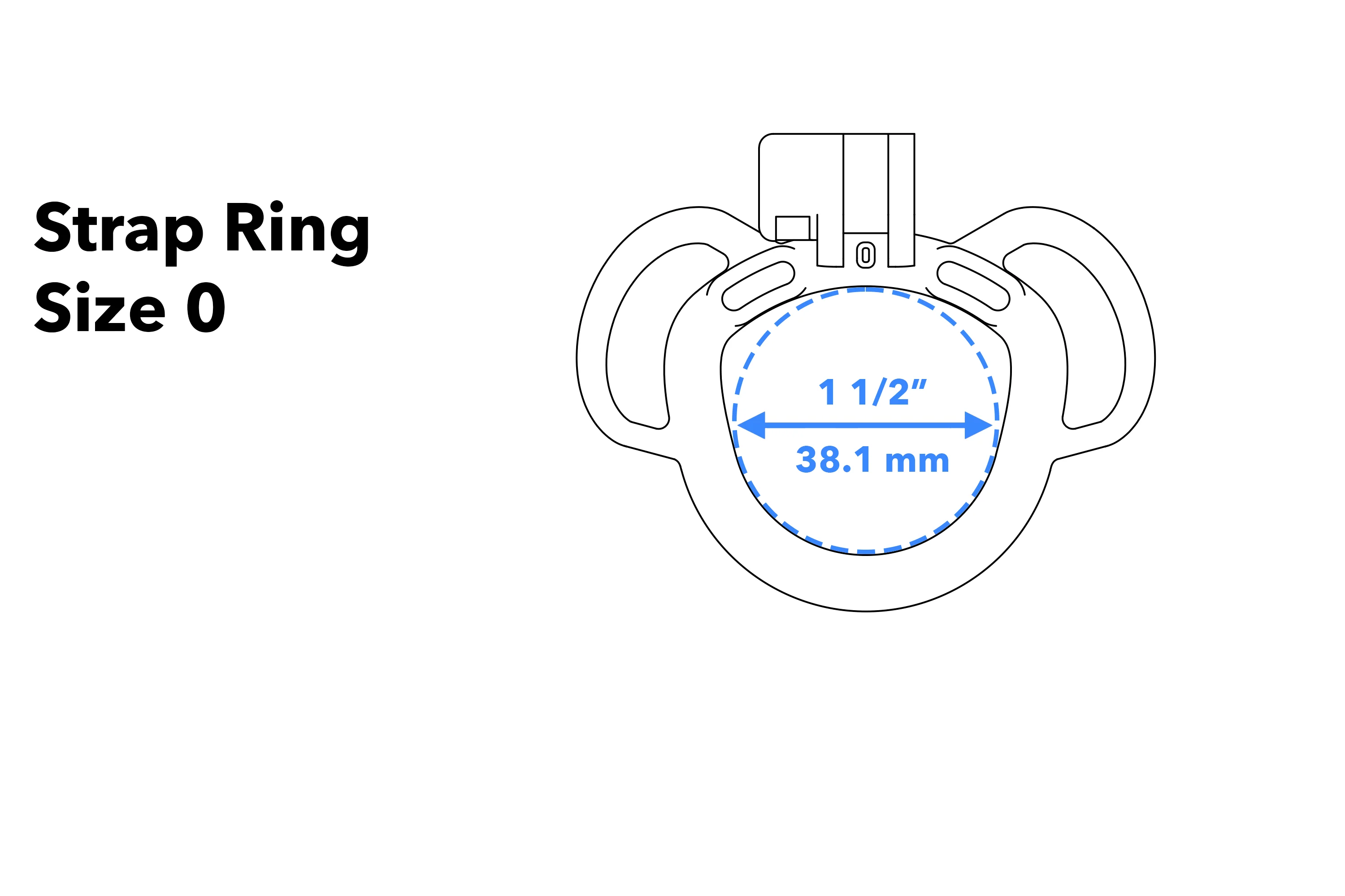 Strap Ring - Two Loops (Black) - Image 5